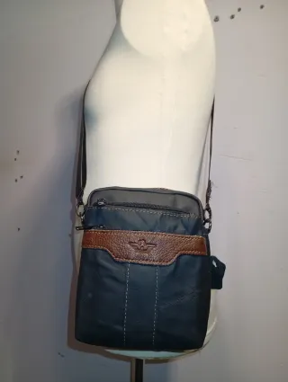 Bolso bandolera piel Genuine Leather