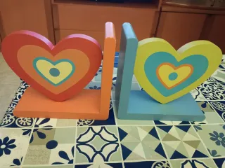 Sujetalibros Corazón Decorativos