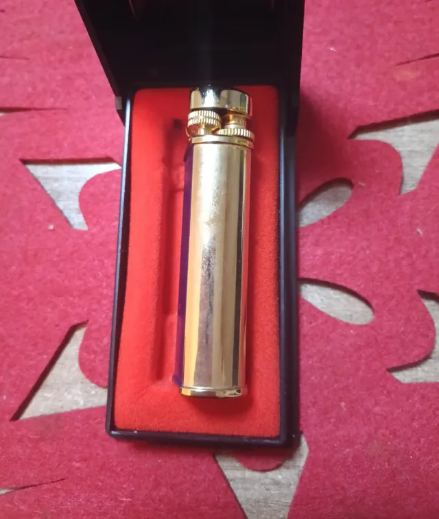 Encendedor Hadson Moonlite Dorado y Azul