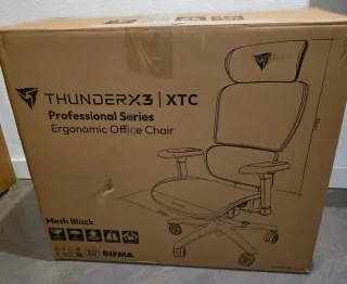 Sedia da Gaming Ergonomica ThunderX3 XTC Nera