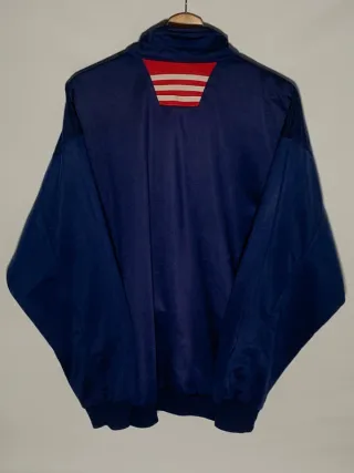 Sudadera Adidas vintage, chaqueta retro Y2K azul