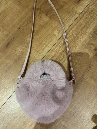 Bolso pelo niña rosa