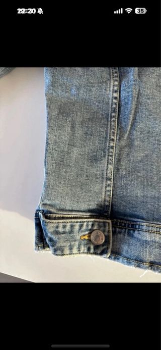 Cazadora Vaquera Mujer Zara Azul