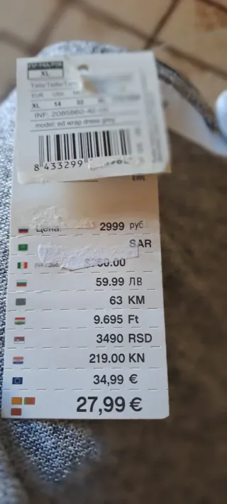 Bata gris sin estrenar talla única