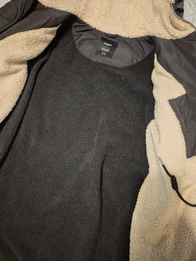 Parka hombre negra con capucha