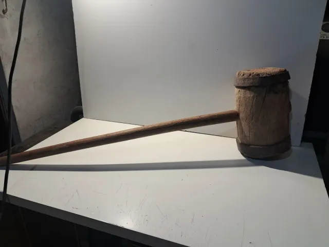 Mazza in legno antica