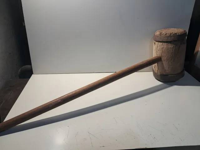 Mazza in legno antica