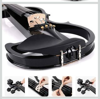 Violín Vangoa 4/4 Negro Completo