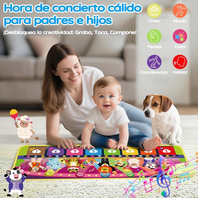 Alfombra Musical Infantil 5 Idiomas