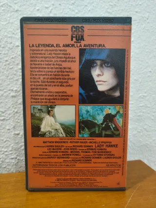 Lady Halcón (Lady Hawke) VHS CBS/FOX