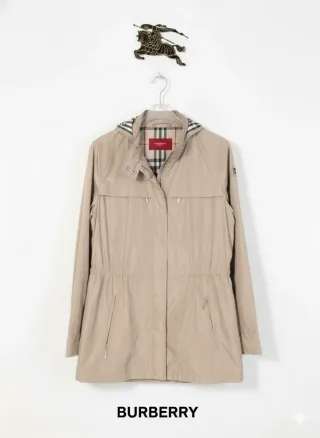 Chubasquero Burberry Talla S Mujer Beige