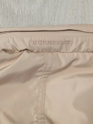 Chubasquero Burberry Talla S Mujer Beige