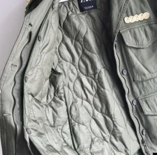 Cazadora militar Zara Talla S
