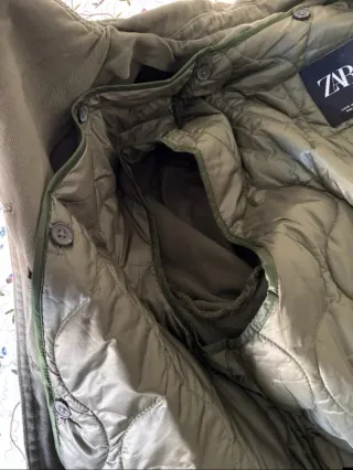 Cazadora militar Zara Talla S