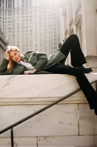 Cazadora militar Zara Talla S