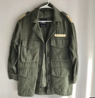 Cazadora militar Zara Talla S