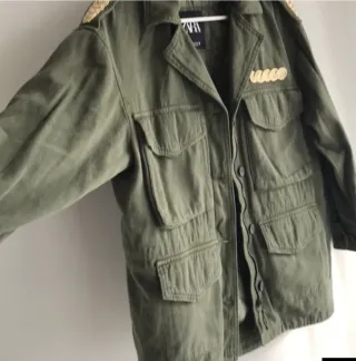 Cazadora militar Zara Talla S