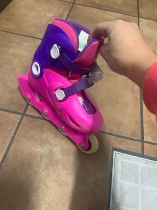 Patines en línea rosas y morados