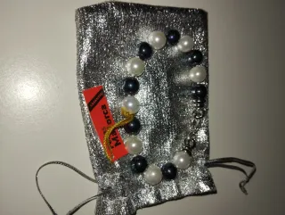 Pulsera Perlas Majorica Gris y Blanca