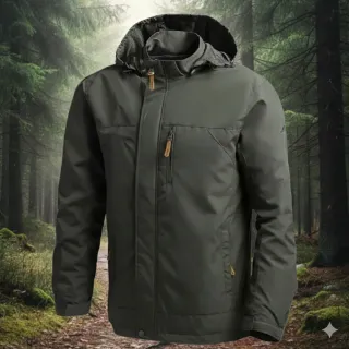 Giacca a vento uomo verde oliva