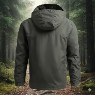 Giacca a vento uomo verde oliva