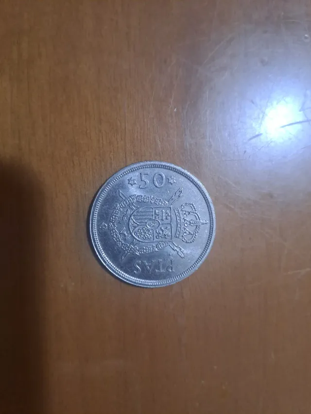 Moneda 50 Pesetas 1975 Juan Carlos I Rey de España