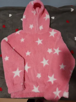 Sudadera niña estrellas rosa 158-164
