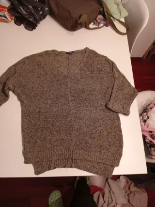 Jersey mezcla negro y verde talla única