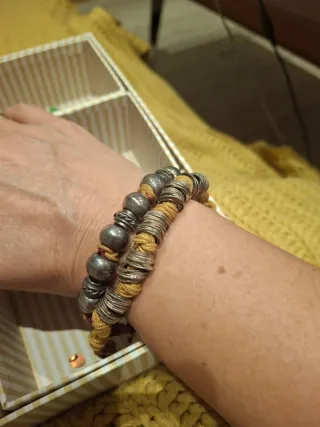 Pulsera Plata de Palo