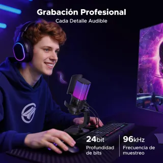Micrófono UGREEN USB Gaming RGB