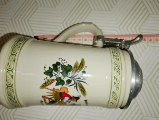 Jarra Cerveza Alemana 1/2L Cerámica Metal