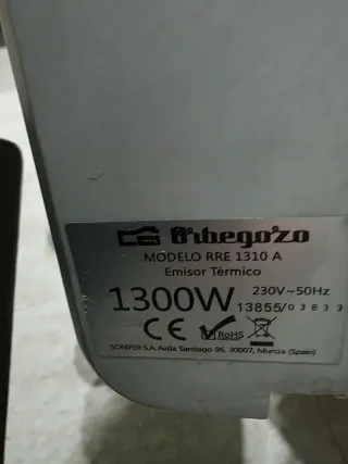 Emisor Térmico Orbegozo 1310 A Calor Azul