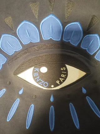 Sudadera Kenzo Infantil Ojo Azul Negra Talla XS