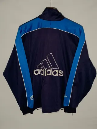 Sudadera Adidas vintage, chaqueta retro Y2K azul