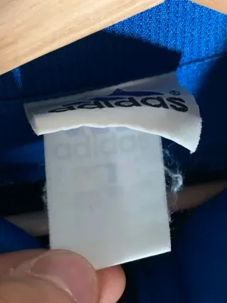 Sudadera Adidas vintage, chaqueta retro Y2K azul