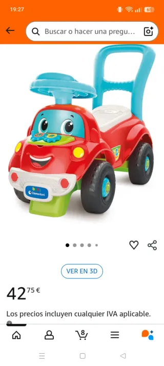 Coche correpasillos Baby Clementoni