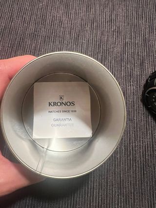 Reloj Kronos Negro y Plateado