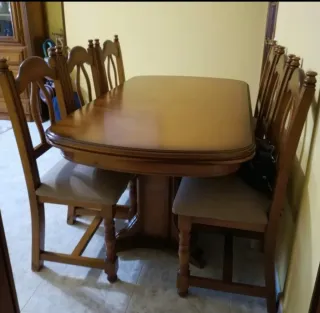 Mesa Comedor Extensible Madera