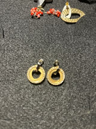 Pendientes Lotus Acero Dorado y Plateado