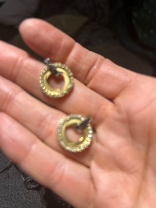 Pendientes Lotus Acero Dorado y Plateado