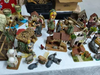 Belén tradicional figuras y casas