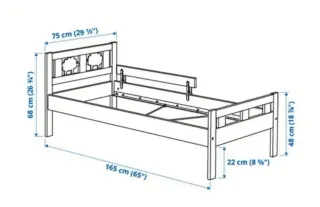 Cama infantil Ikea blanca