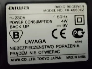 Radio Despertador AIWA FR-A560 FM-AM