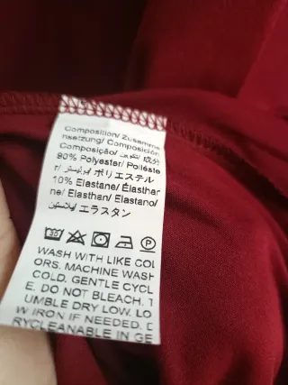 Top Granate Mujer Talla Grande XXXL