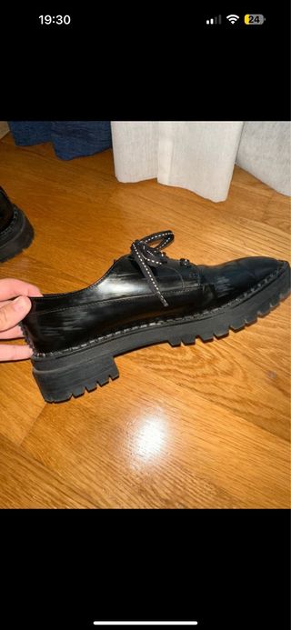 Mocasines negros Bershka talla 39