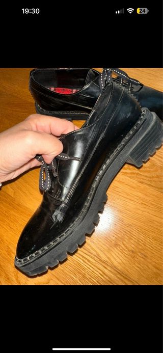 Mocasines negros Bershka talla 39