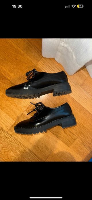 Mocasines negros Bershka talla 39