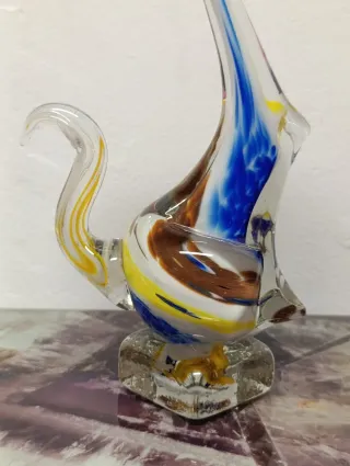 Figura Perro Cristal Murano (Multicolor)