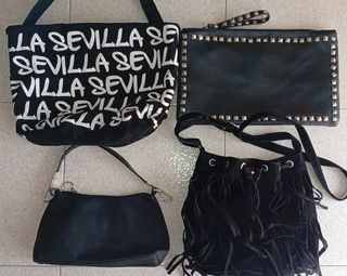 Bolsos negros Dolce Gabbana Prada, choe