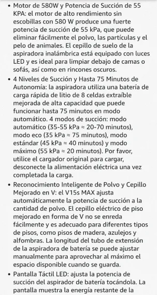 Aspiradora Vistefly sin cable